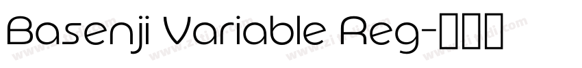 Basenji Variable Reg字体转换